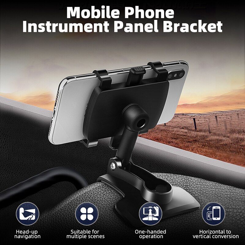 Le support de tableau de bord de voiture multi-angle un multi-usages téléphone mobile navigation tableau de bord support de téléphone portable