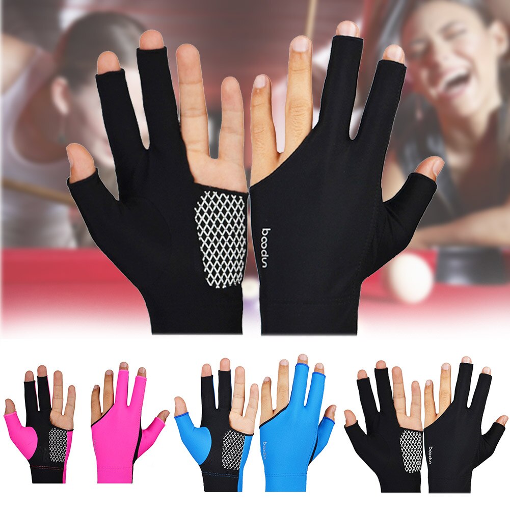 1pcs Man Woman Silicone Non-slip Fingers Show Gloves for Billiard Snooker Cue Sport YA88