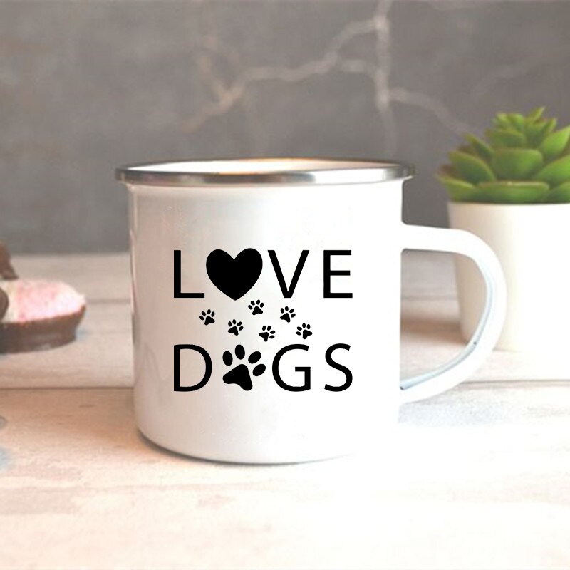 Tasse à café, thé, thé, café, boisson, Dessert, petit déjeuner, lait, Vintage, poignée, , I Love My Dog: XH2387-A015WH-8
