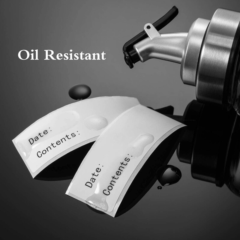 Verwijderbare vriezeretiketten 1 x 3 inch voedselbewaarstickers koelkast vriezer papieren etiketten