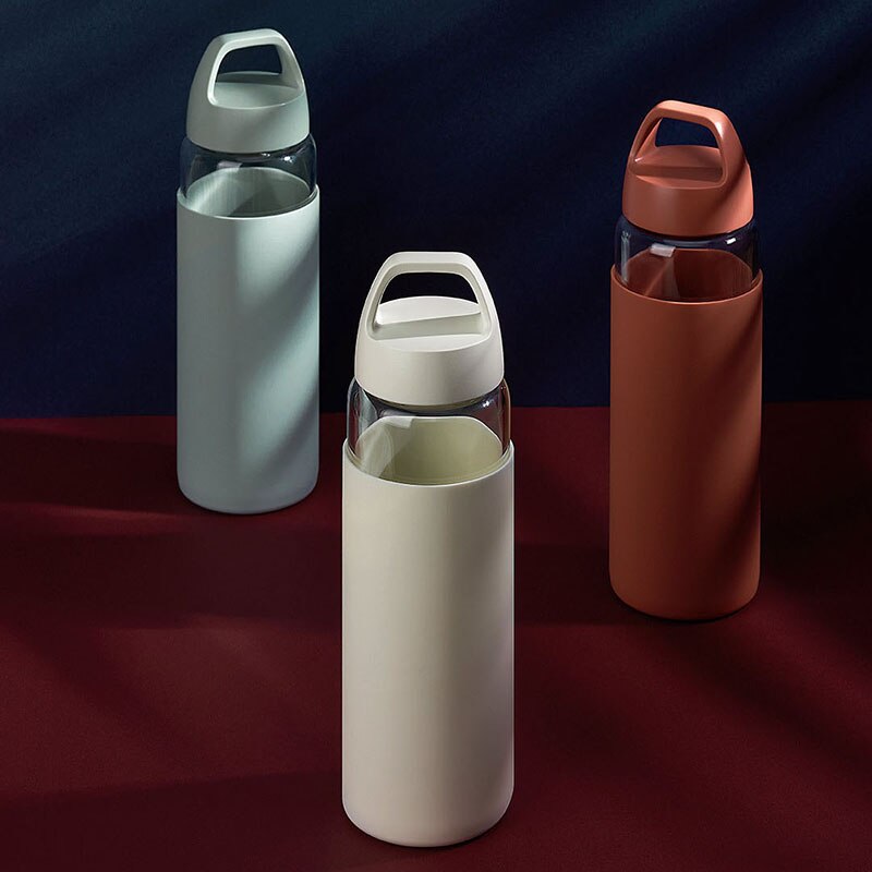 Mufor verre 480mL verre Transparent tasse bouteille d'eau chaude voyage tasse anti-déflagrant voyage verre tasse
