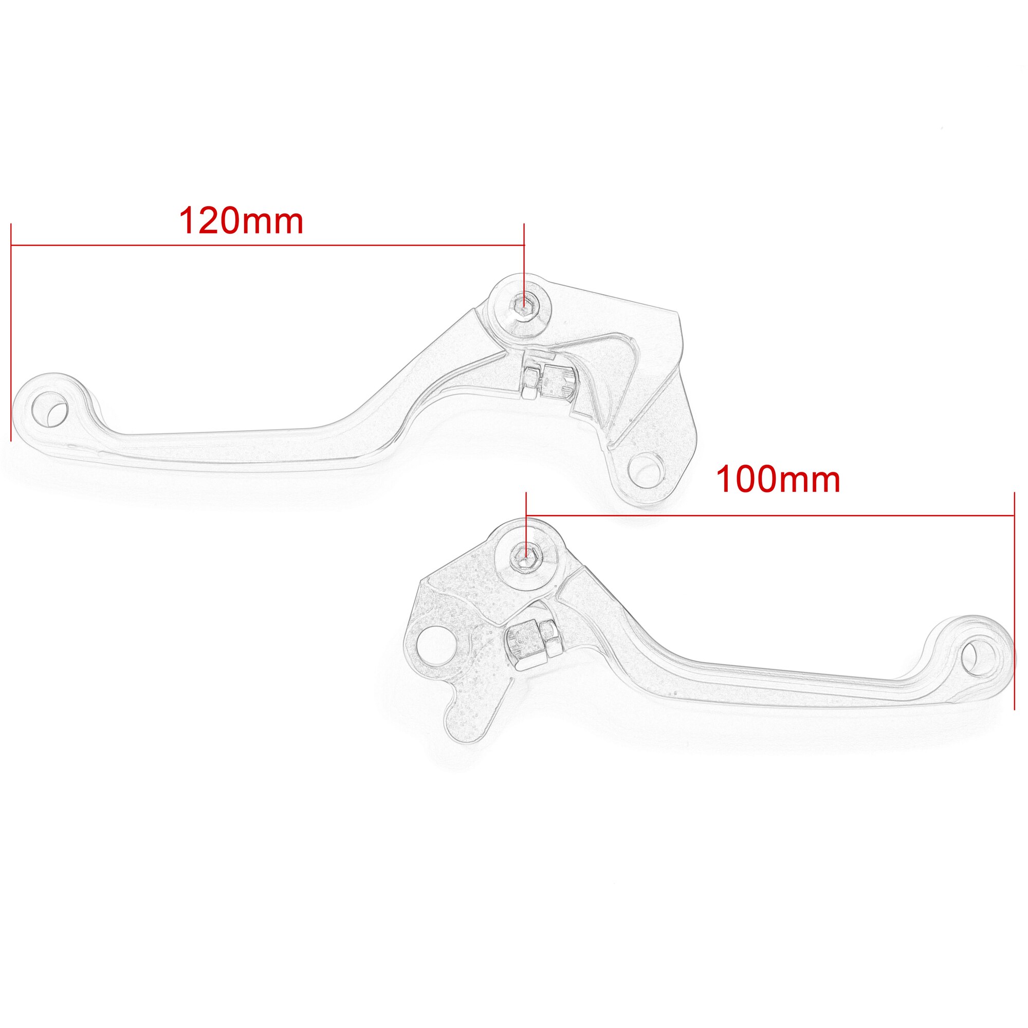 Palancas de embrague de freno de aluminio CNC para motocicleta, accesorio para KAWASAKI KFX250, KFX450, , KFX, 250, 450, KFX-250, , , , azul, 1 par