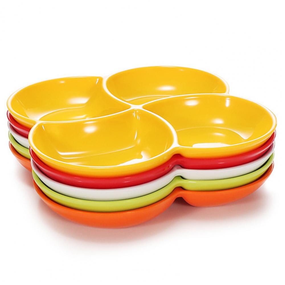 Divided Serving Platter Unbreakable Solid Color Serving Tray Dishwasher Safe Serving Platter for Bar Divided Plate