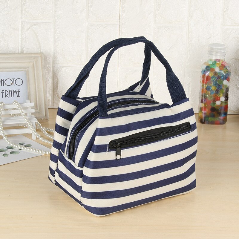 Neue Stil Lunch Box Tasche Frauen der Durchführung Bento Box Tasche Windel Tasche Multi -- Floral Oxford Tuch Isolierung Tasche