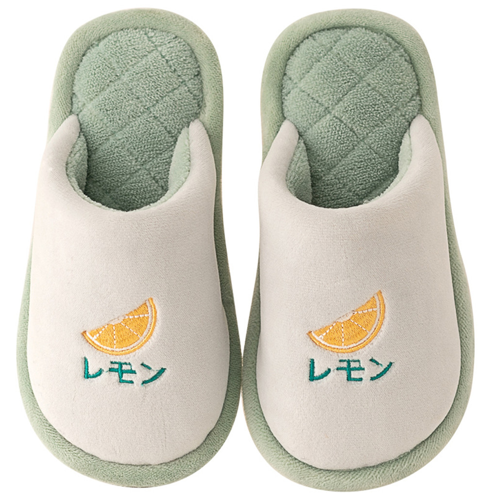 Slippers Toddler Kids Home Slippers Baby Girls Boys Cartoon Warm Indoors Floor Shoes Pantufa Infantil Flip Flops Kids Slippers: Green / 16.5
