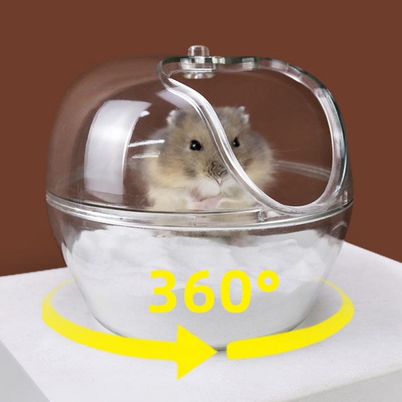 Hamsterbur badekar sandbad badekar tilbehør hamstergnager avtagbar sandbadeboks akryl plast kjæledyrbadekar