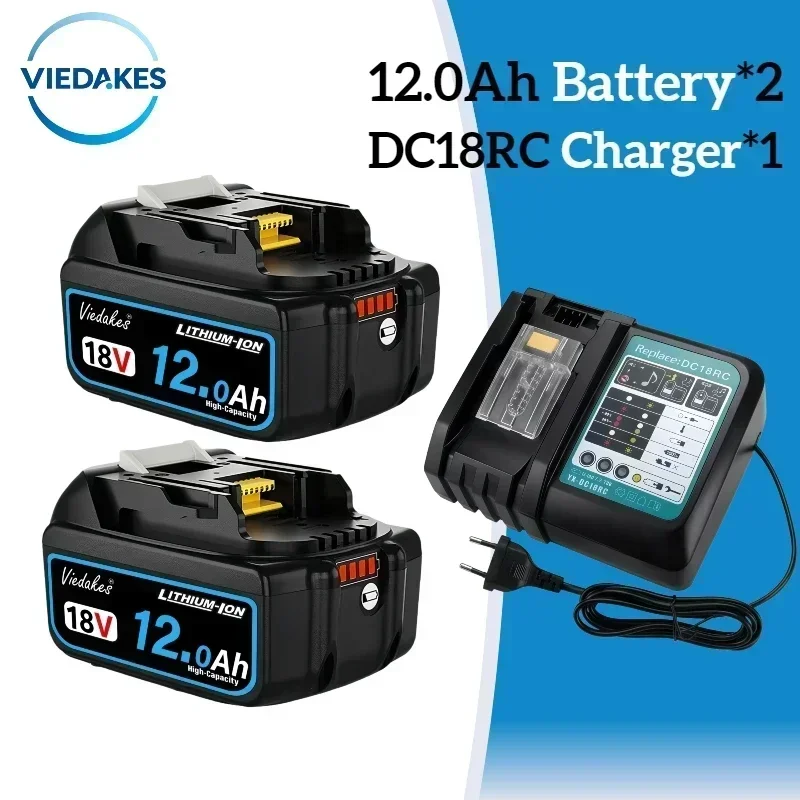 Originele 18V 12.0Ah 10.0Ah Oplaadbare Batterij, voor Makita 18V Batterij Tool BL1830B BL1840 BL1860B BL1850 BL1850 BL1860 ☑