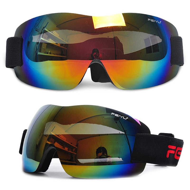 Skidglasögon män kvinnor snowboardglasögon enkelglasglasögon för vuxna skidåkning cykling vandring ögonskydd