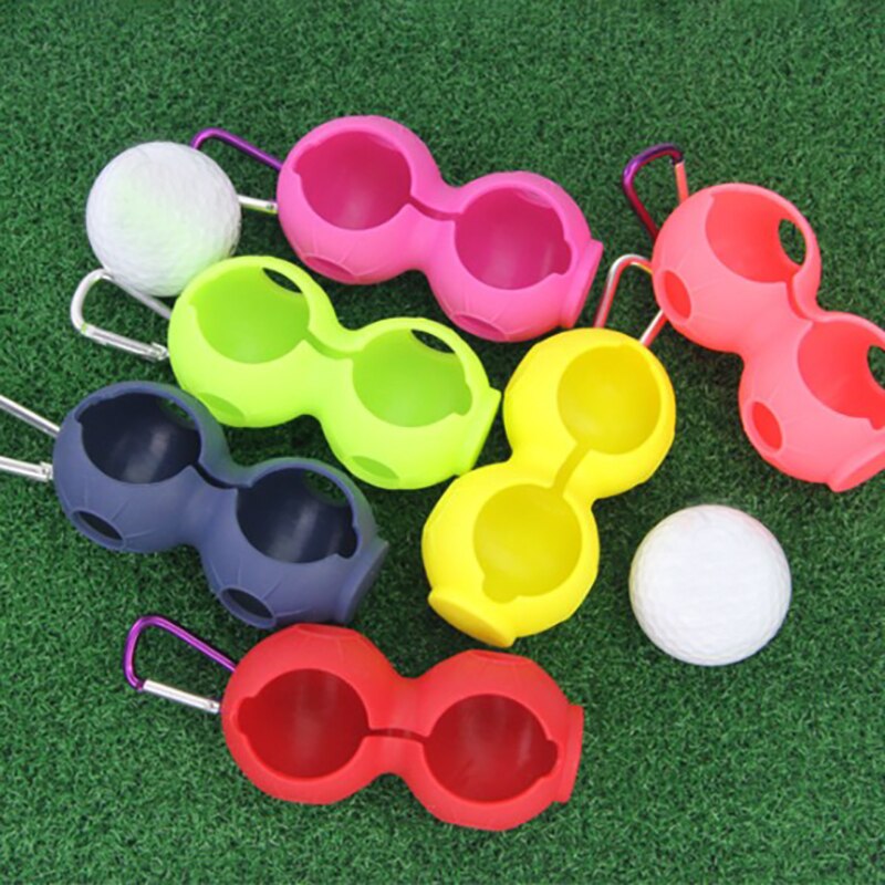 Silicone Golf Ball Cover Wear Resistant Protective Keyring Keychain Golf Accessories Supplies Lightweight Golf Ball Sleeve