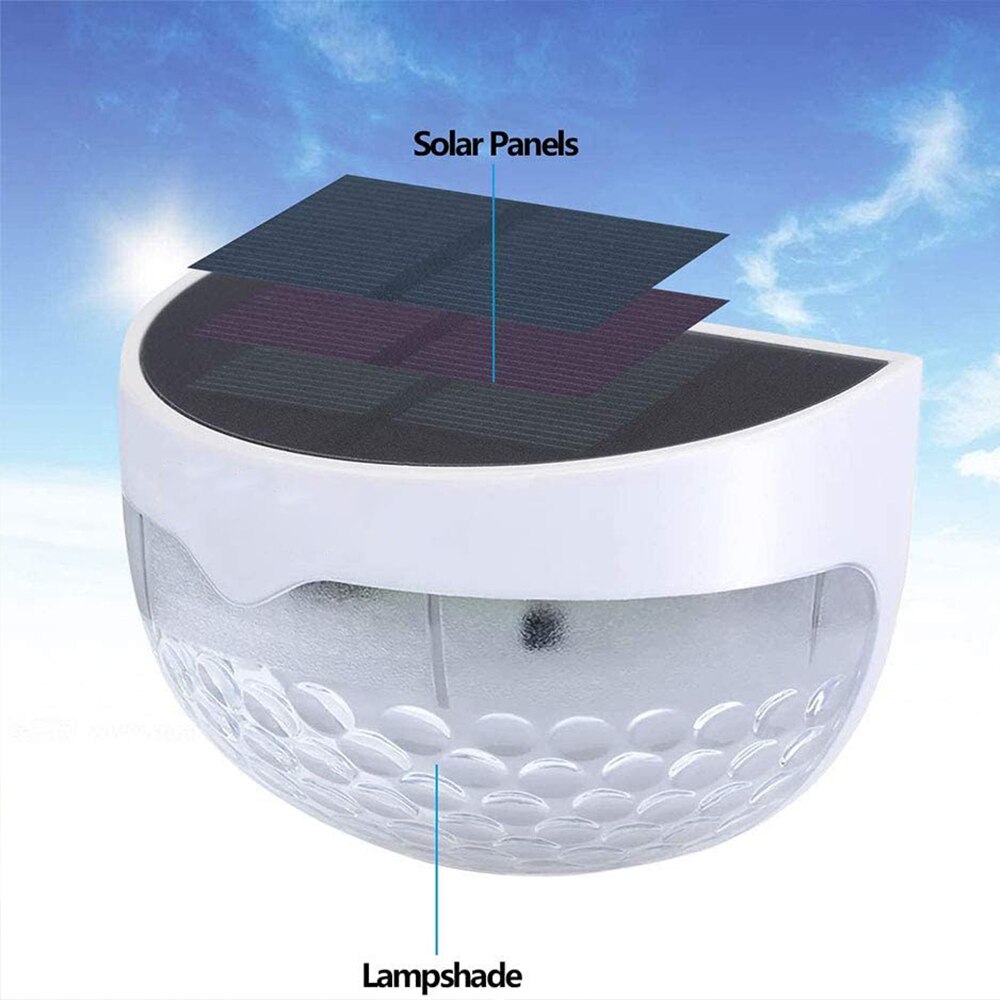 Solar- Zaun Post Lichter Zauberstab Montieren Dekorative Deck Beleuchtung Wasserdicht warm Weiß/Weiß Flure Nacht Licht Solar- Garten Lampe