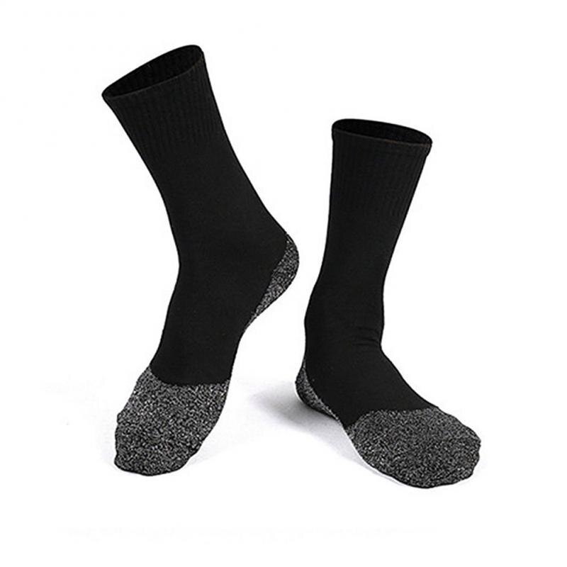 Newset Heat Fibers Below Socks for 35 Aluminized Keep Feet Insulation Long Black Sports Sock Warm Sportswear Accessories