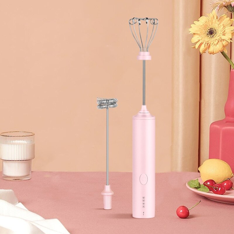 4-speed Stick Blender Mini Coffee Mixer Small Milk Frother Cordless Electric Egg Beater for Baking at Home Low Noise