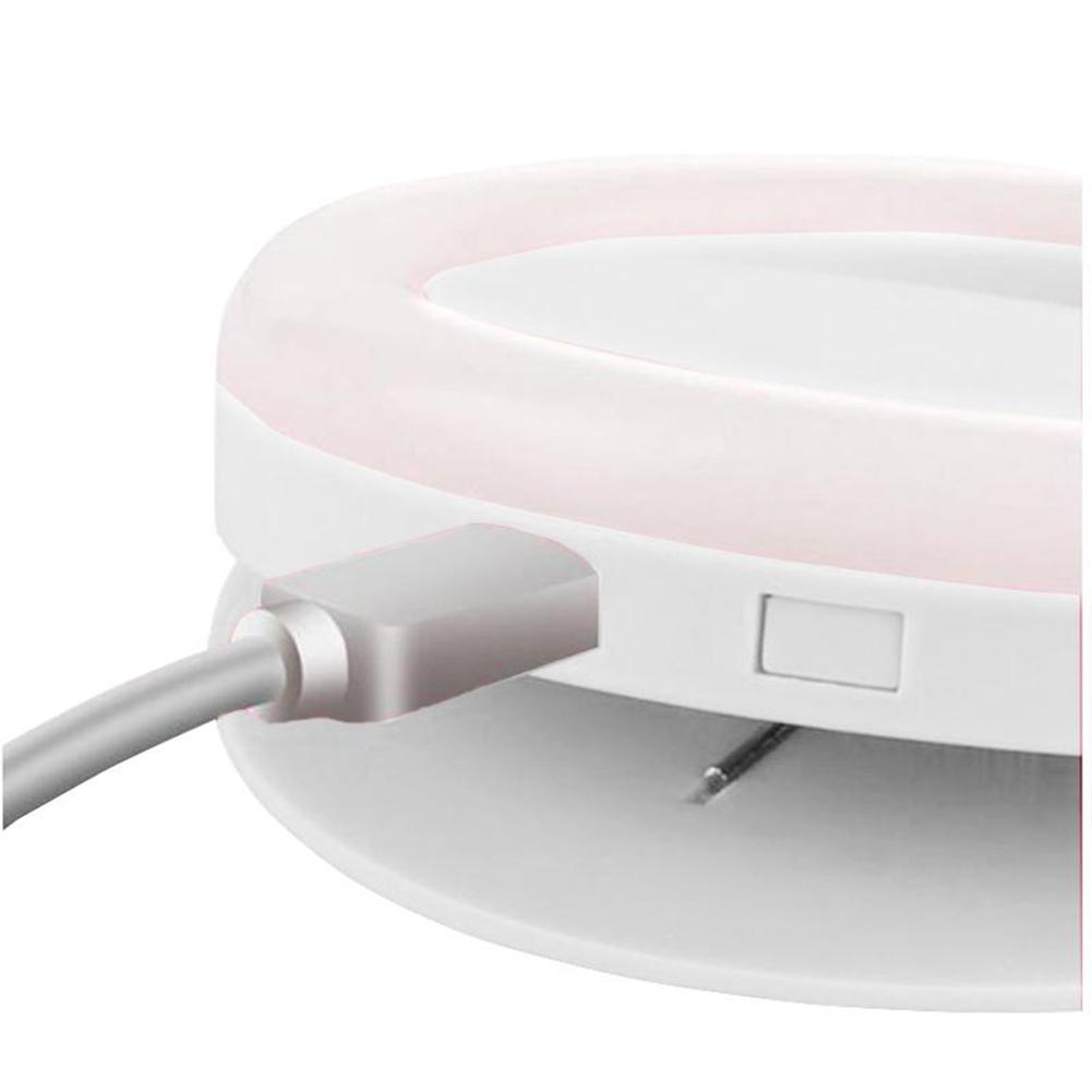 Led Selfie Ring Light Portable Rechargeable Fill-in Flash Led Light 3 Light Settings 36 Led Beads For Video Makeup Photography