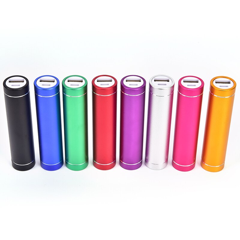 Bærbar diy 2600 mah ekstern usb power bank box batteri 18650 batterioplader til mobiltelefon (intet batteri)