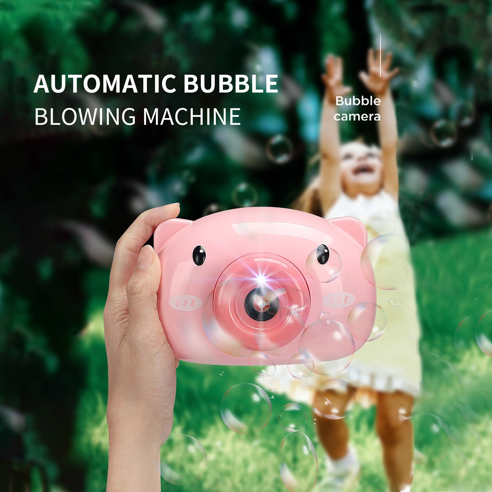 Leuke Bubble Machine Speelgoed, Veilig Camera Bubble Blower Met Muziek En Bubble Vloeistof (70Ml) juguetes Brinquedos Speelgoed Voor Kinderen #4