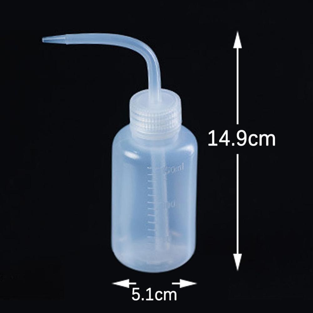 250/500/1000ml vand næb hælde kedel værktøj sukkulenter plante blomst vanding kan presse flasker med lang dyse næb dråber: 150ml hvide