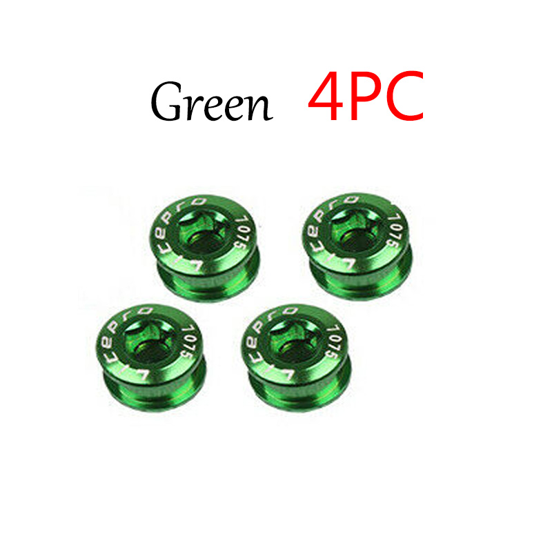 5Pcs Litepro 8.5Mm Mtb Kettingblad Bouten Double/Triple Speed Disc Aluminium Fiets Crankstel Bouten Mountain Road fietsen Onderdelen: 8.5mm-Green-4PCS