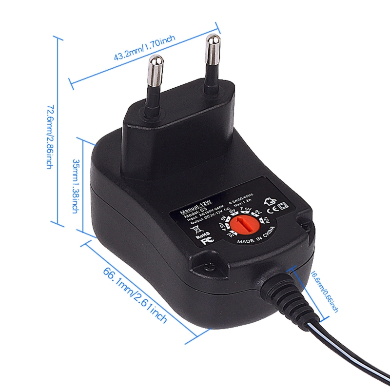 AA akumulator Eliminator EU zasilacz regulowany 3V 4.5V 6V 9V 12V Adapter może zastąpić baterie 2AA do 8AA