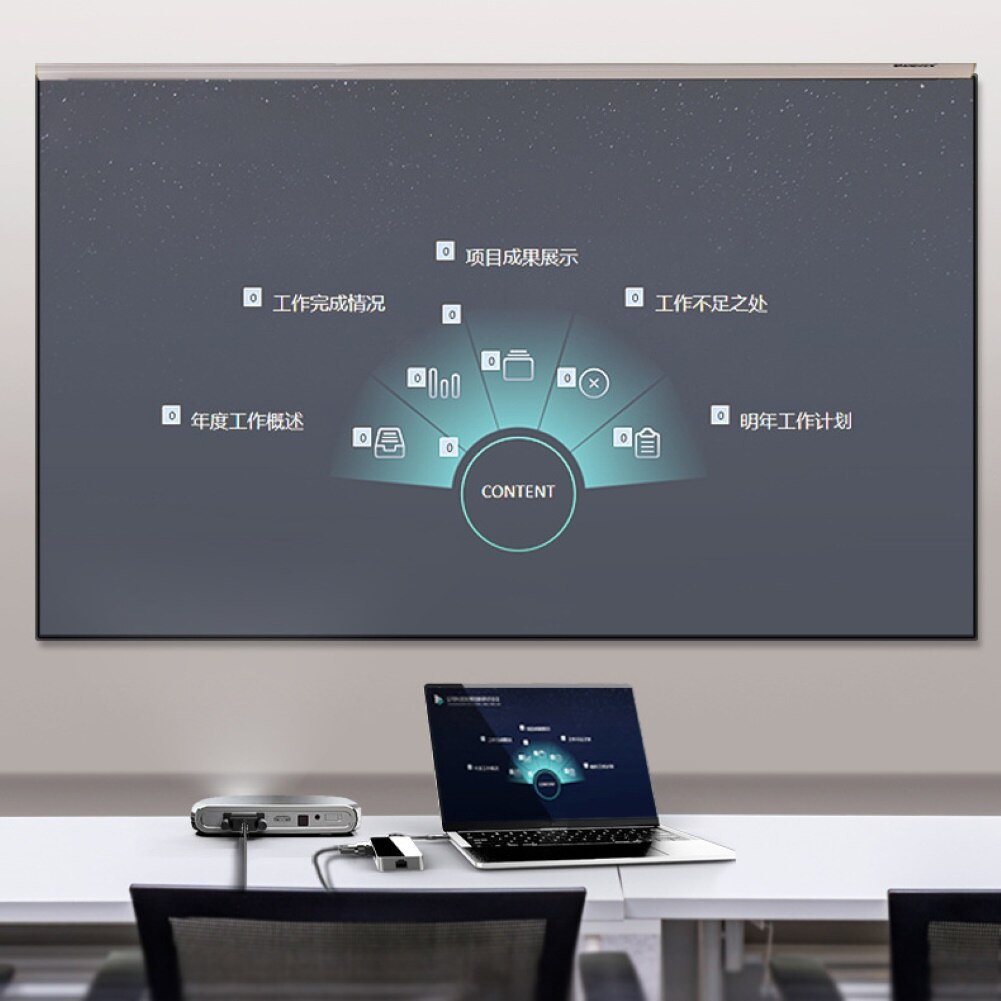 Type-C to USB 3.0 HDMI Micro-SD TF Card Reader VGA Adapter Splitter Dock Hub Laptop Docking Stations Type-C Hub 4Kx2K Resolution