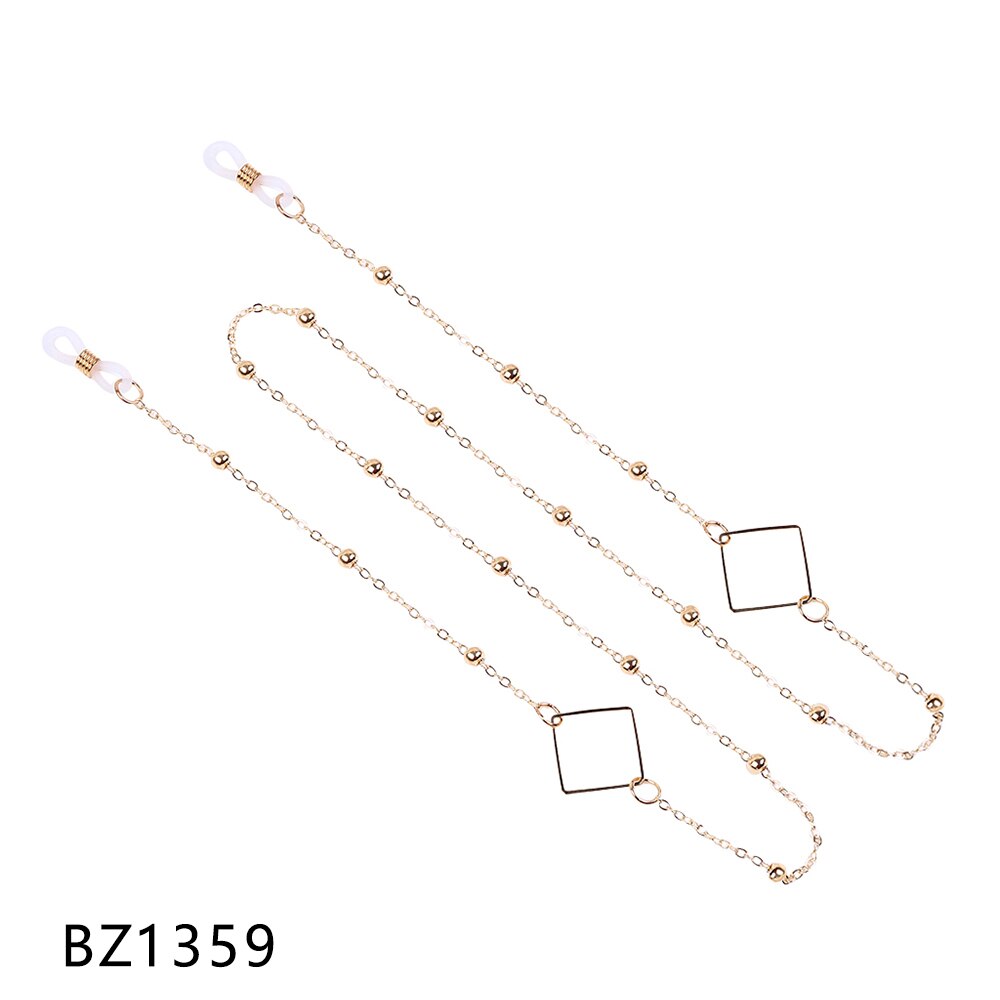 Mode Kralen Brillen Chain Dames Zonnebril Ketting Metalen Brillen Houder Lanyards Glazen Retainer Strap Accessoires: BZ1359