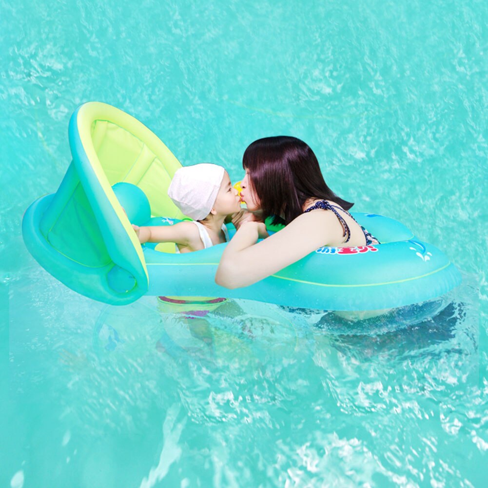 Baby Frühling schweben Aufblasbare Karikatur Schwimmen Ring Eltern Art Interaktive Sommer Ich bin Freien Strand Meer Freundliche PVC Schwimmen Ring
