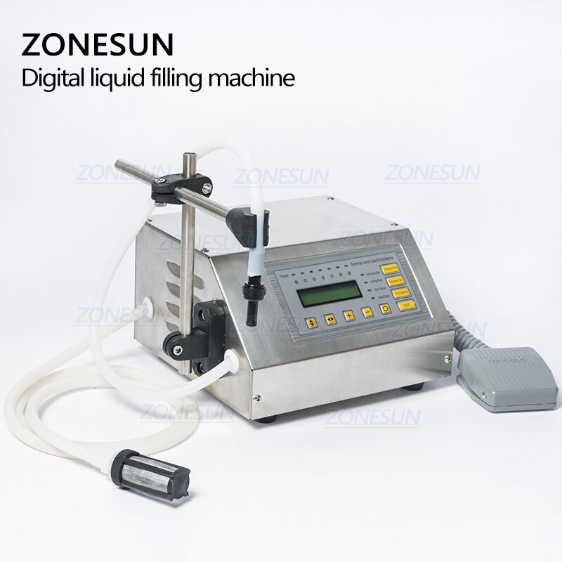 ZONESUN Numerical control liquid filling machine on the English control panel GFK-160 5-3500ml