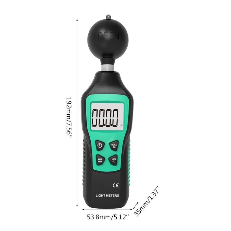 Mini digitaalinen luminometri 0-200000 luksia valomittari lcd näyttö led fotometri  x4ye
