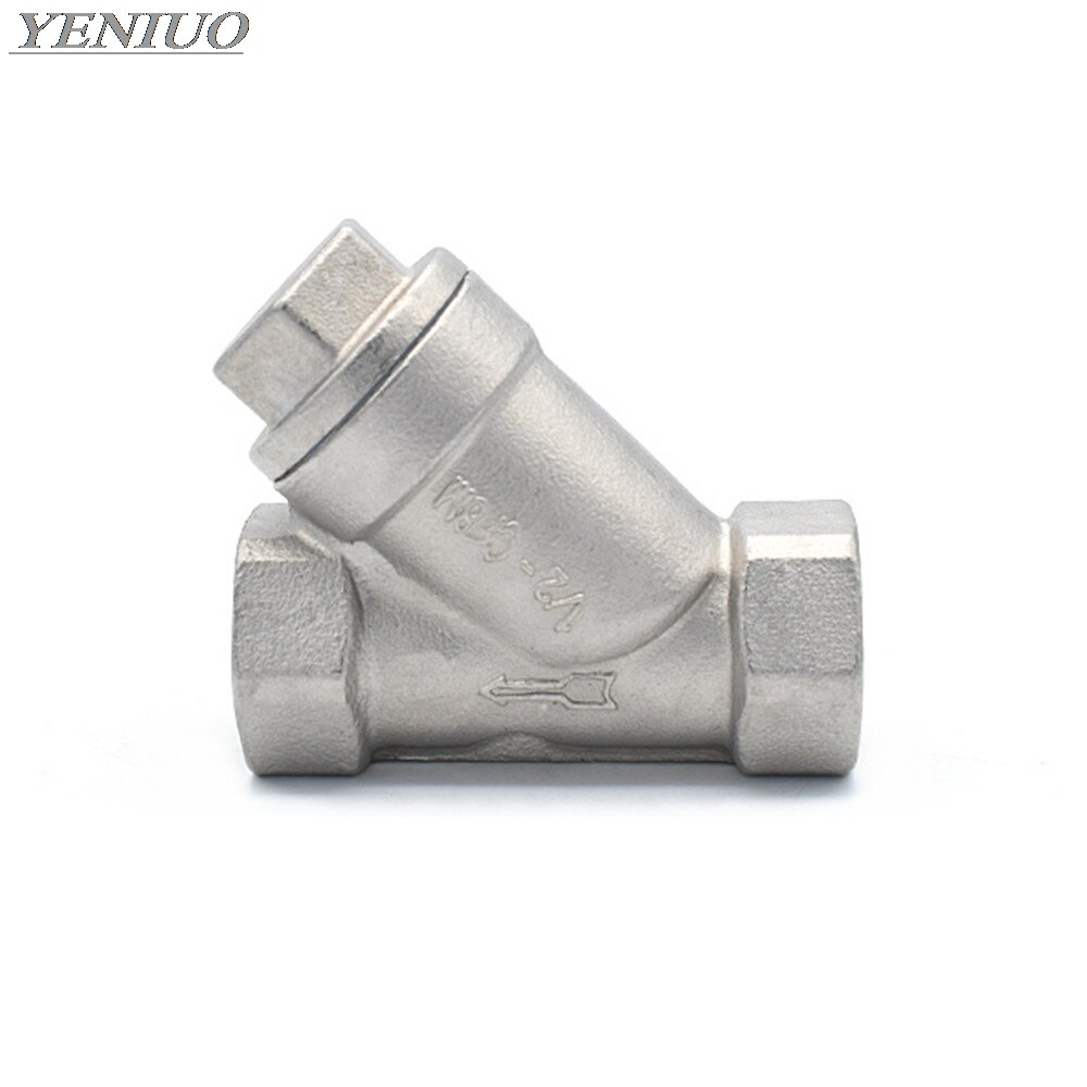 Bsp 1/2 " 3/4 " 1 " 1-1/4 " 1-1/2 "hona inline y mesh siltrådar filter 304 filterventil i rostfritt stål