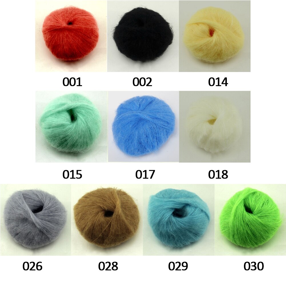 25g fil à tricoter Mohair laine à tricoter fil doux doigté bébé Crochet fil à tricoter fils Angora Crochet