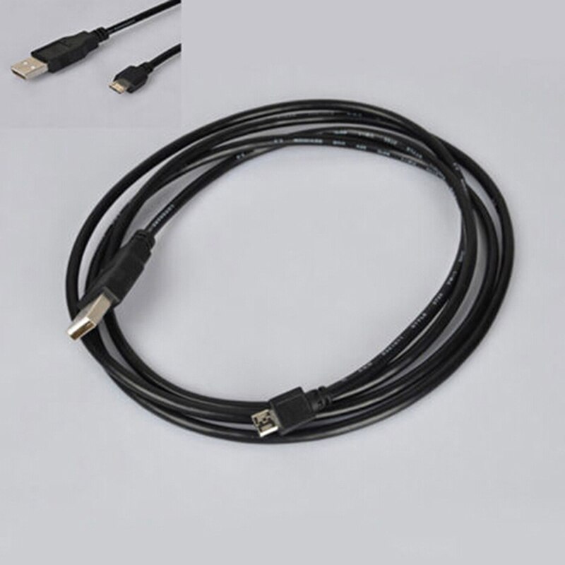 Cable de datos de carga micro usb negro para mando de ps4 playstation 4