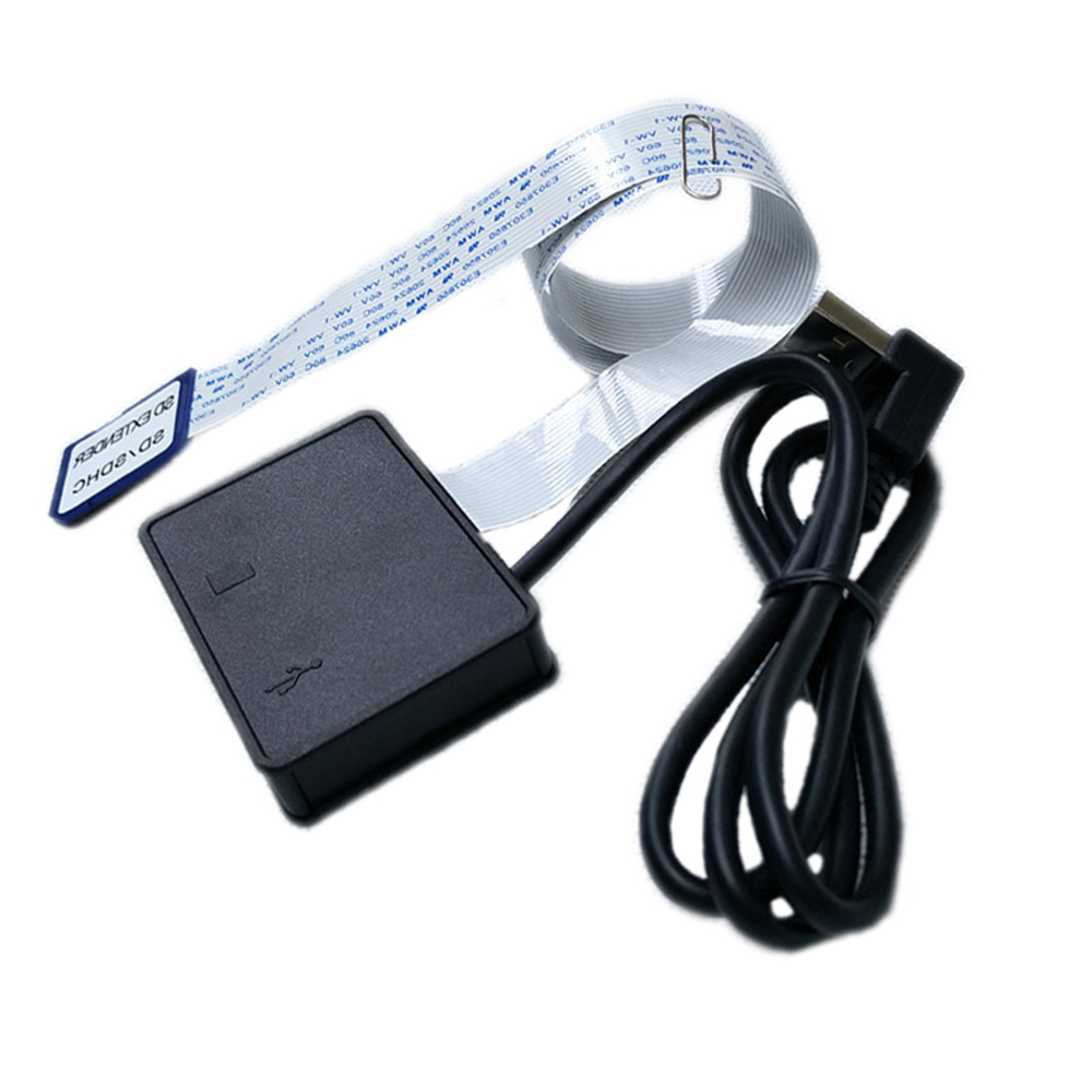 USB Flexibele Verlengkabel Extender Adapter Converter Sd-kaart Vrouwelijke SDHC Kaartlezer voor MP3 GPS Mobiele Telefoon 54/70 CM