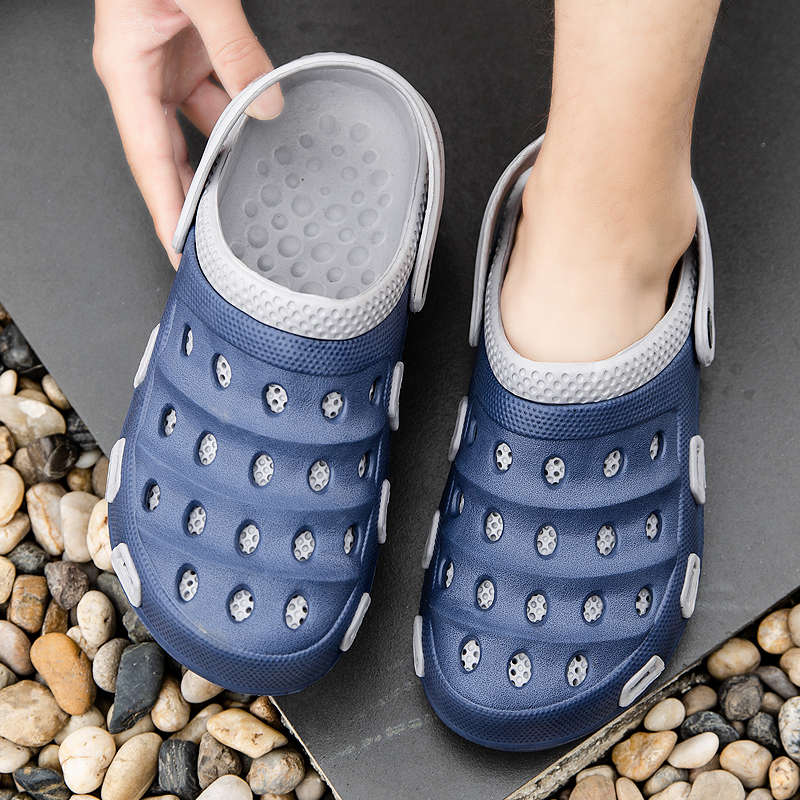 Pantoufles confortables pour hommes, chaussures de maison de pêche de marche pour hommes, pantoufles de plage pour le jardin à la B5, modèle décontracté