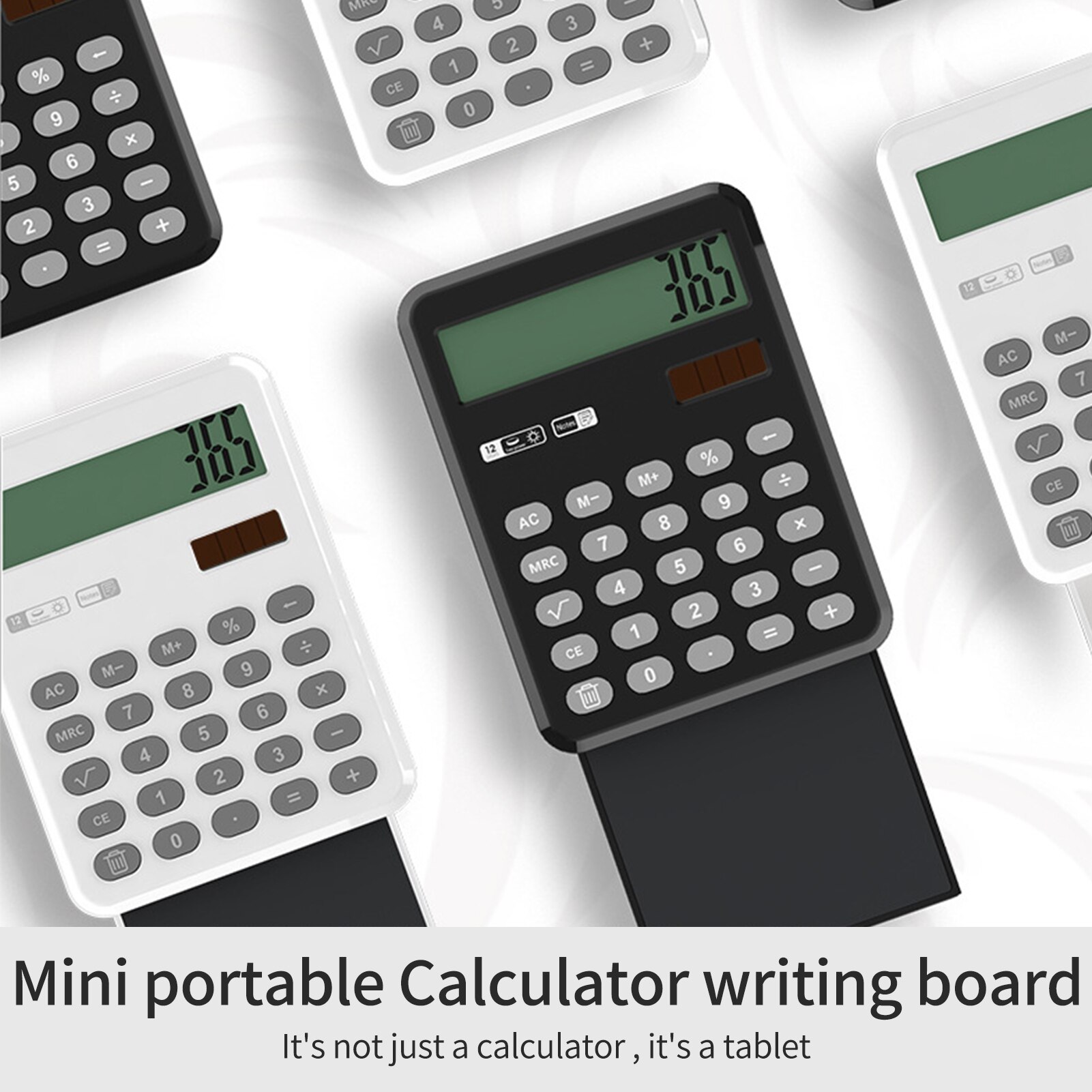 Calculator Desktop Calculators with LCD Writing Tablet 12 Digits Display 4inches LCD Screen with Stylus Erase Button for Office