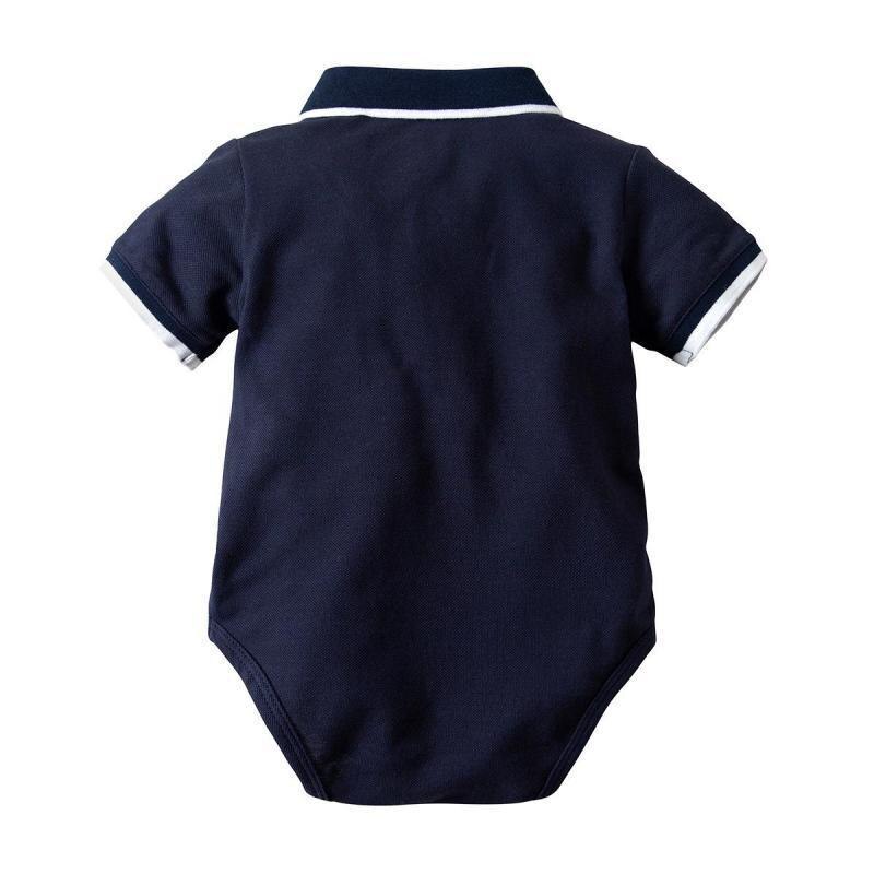 2022 bebê verão esportes bodysuits para meninos do bebê manga curta carta design moda roupas de bebê escalada cavalheiro outfits
