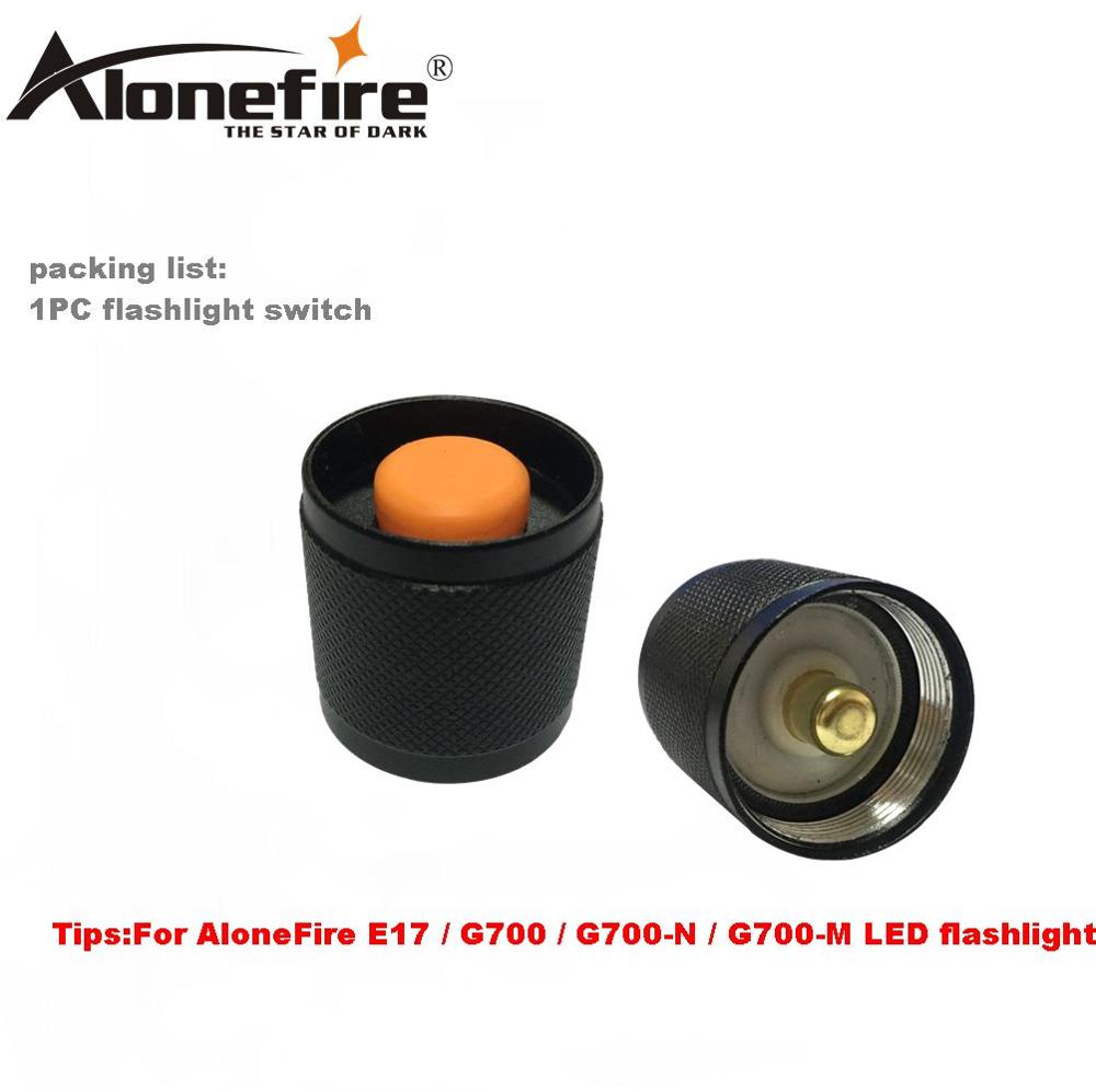 Alonefire  e17 omkopplare tillbehör  g700 led ficklampa omkopplare / röd grön lins / fjärr tryckbrytare / fjärr tryck pad omkopplare: 1pc- omkopplare