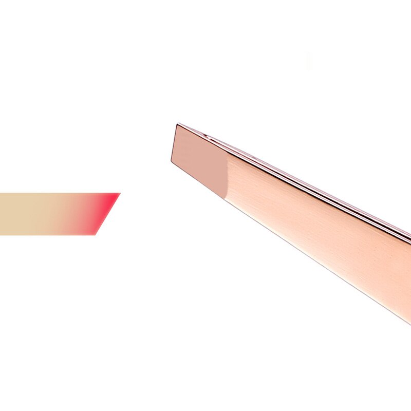 1Pc Colorful Stainless Steel Tweezer Eyebrow Eyelash Clips Slanted Puller Face Nose Hair Remover Banana Makeup Tool