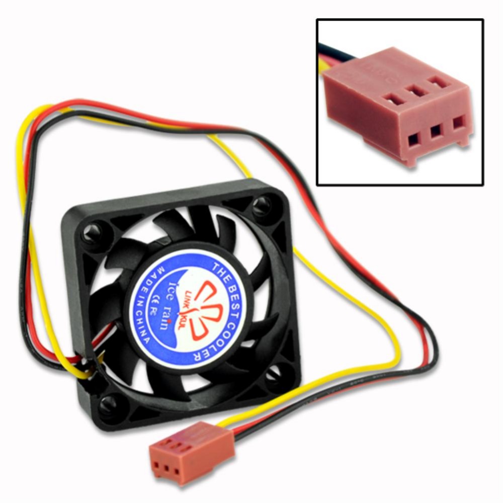 YCDC! Funda de PC de 40mm x 40mm, 12V, 3 pines, 4900-6050 RPM, cojinete, Enfriador de ordenador, ventilador de refrigeración, disipador térmico de escape