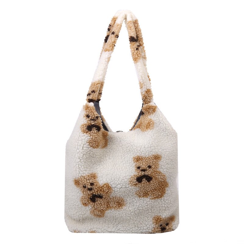 Bandolera de cuero suave rómbico para mujer, tipo bandolera bolso de hombro, con bloqueo de teléfono,: white bear