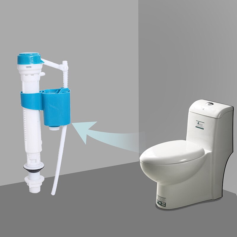 Valvola di riempimento wc universale pulsante wc valvola di riempimento doppio scarico cisterna sifone sifone silenzioso ingresso laterale attrezzo da bagno