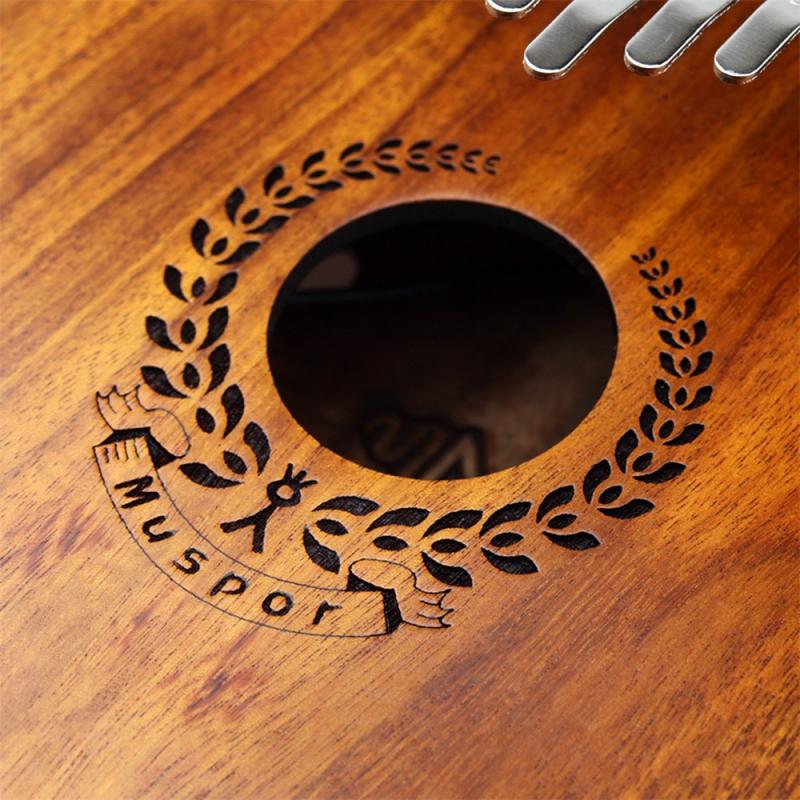 Wooden 17 Keys Kalimba Thumb Piano Acacia Mukalinba Finger Harp Musical Instruments Finger Piano Christmas