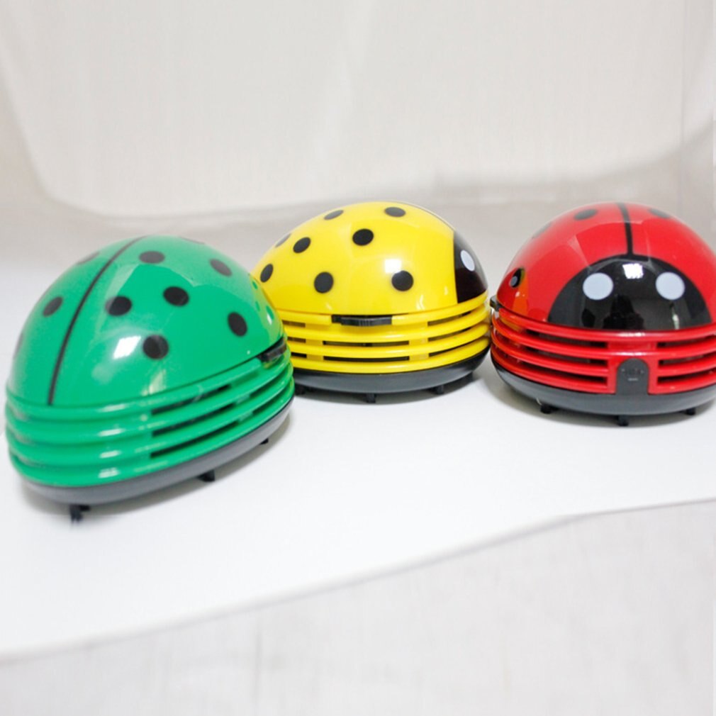 Portatile mini Aspirapolvere Coccinella Carino Fragola Cartone Animato Sul desktop Tastiera di Vuoto scrivania polvere più pulito