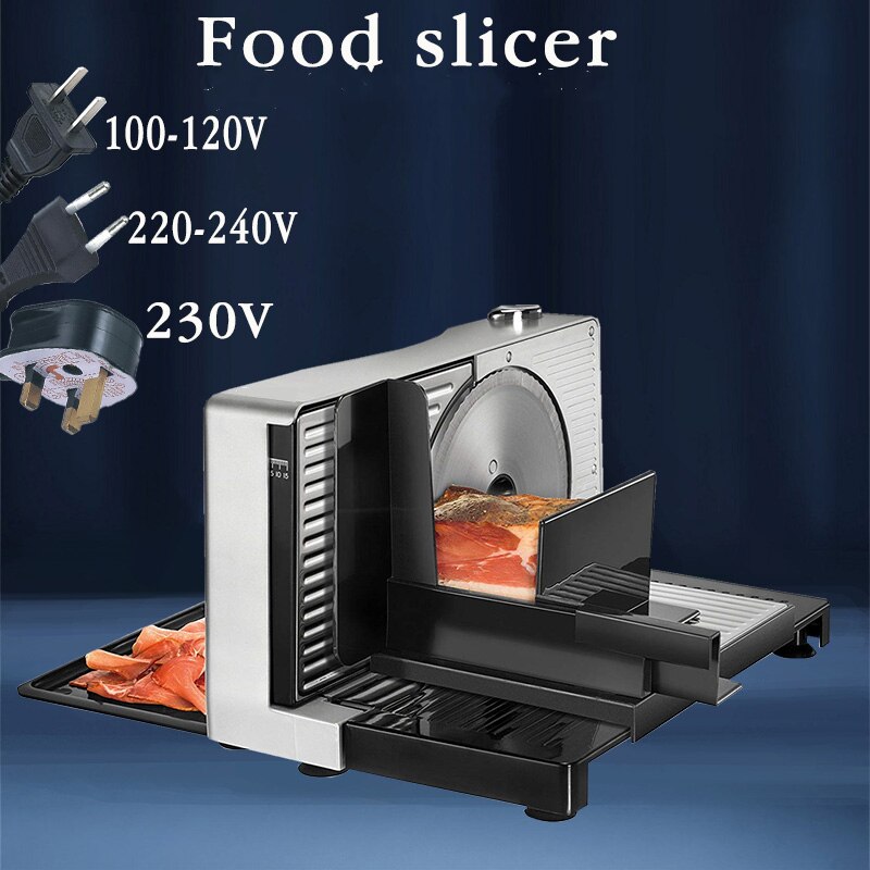 Semi-automatic Meat Slicer Commercial Home Electric Mutton Rolls Meat Grinder Machine: 220V