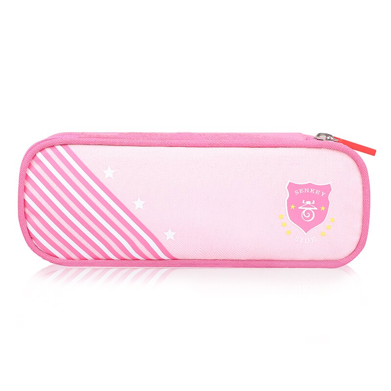 Porte-crayon lumineux de grande capacité pour les garçons d'école et les filles sac à crayons fournitures scolaires papeterie école boîte à crayons: Rose