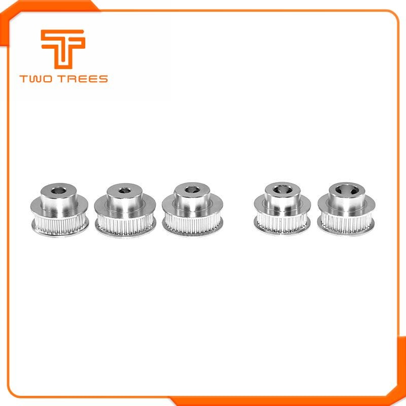 1pcs GT2 Timing Pulley 30 36 40 60 Tooth Wheel Bore 5mm 8mm Aluminum Gear Teeth Width 6mm Parts For Reprap 3D Printers Part