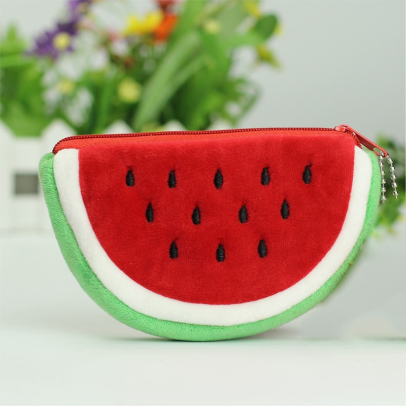 Cute Women Girls Watermelon Bag Coin Purse Favor Fish Extender Handbag Carteira Feminina MSJ99