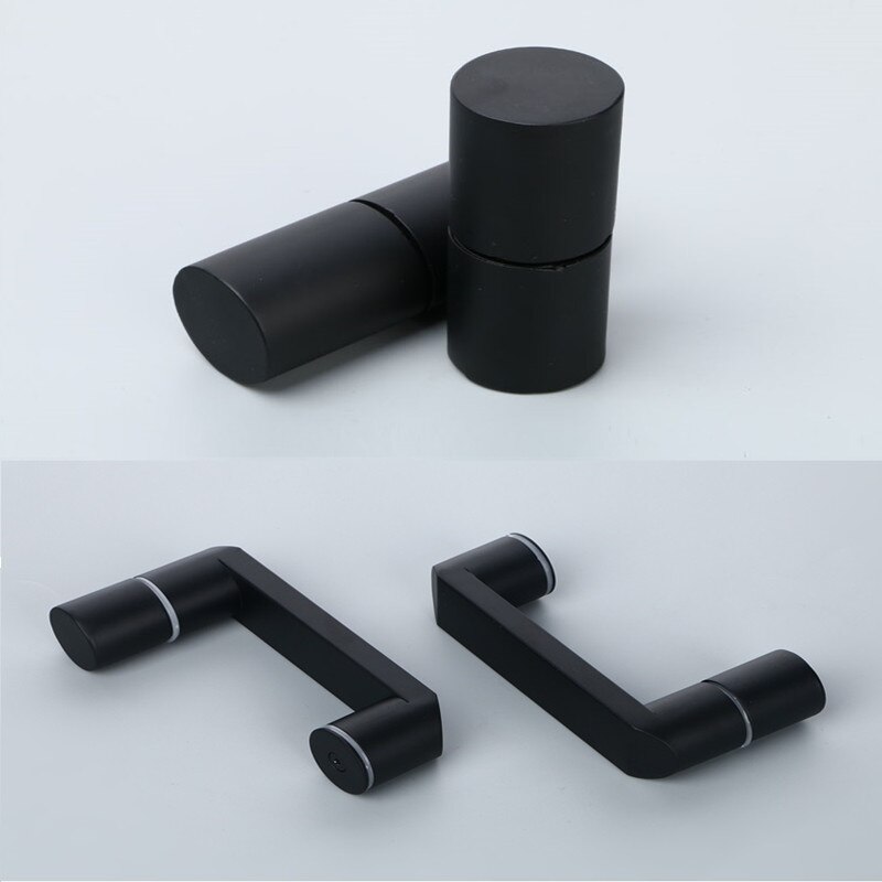Matte Black Shower Box Glass Door Pull Knob