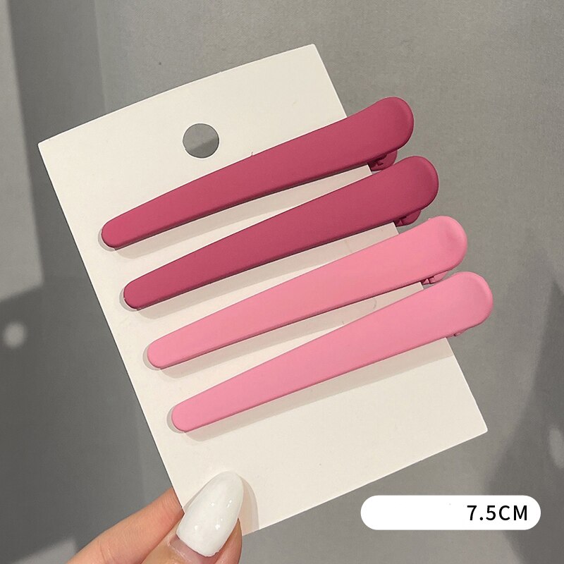 4 st/set skönhetssalong hårnål styling frisör sminkverktyg anka & #39 ;s näbbklämma hårklämmor för kvinnor tjej huvudbonader: 07