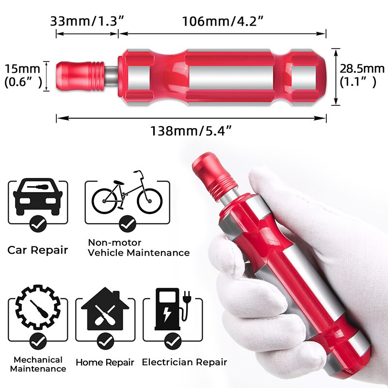 1Pc Quick Change Schroevendraaier Bit Houder Handvat Magnetische Hex Schroevendraaier Handvat Voor Phillips Torx Platte Schroevendraaier Bits