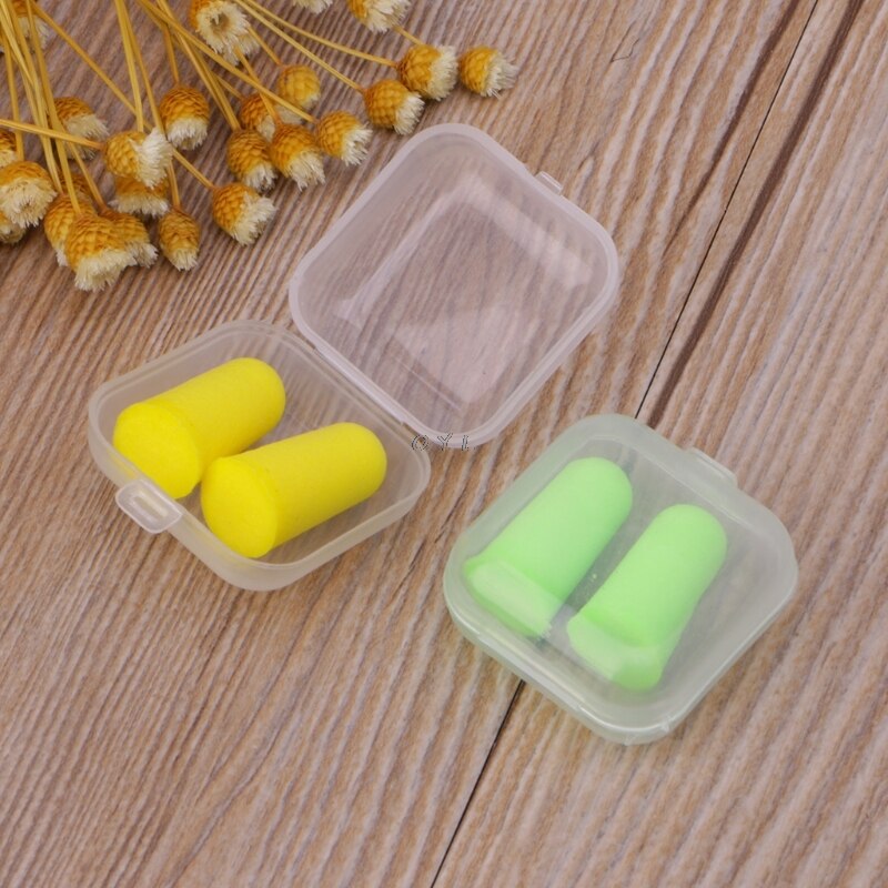 Tapones de silicona blanda para los oídos, protección auditiva para dormir, reducción de ruido, 1 par