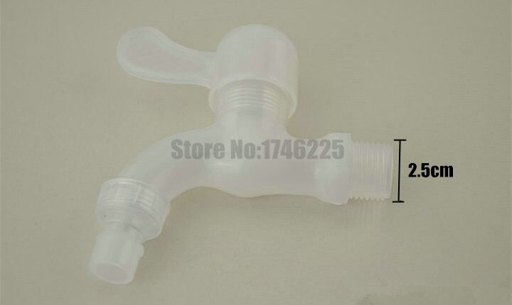 2pcs/lot 1/2" 3/4"PPR Fast On Faucet Bibcock Plastic Faucet Plastic Tap Kitchen Faucet Washing Machine Tap bathroom: Blue